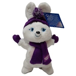 🍒 Zaika Bunny HTF New - Official Sochi 2014 Olympics Mascot Plush Soft Kids Toy
